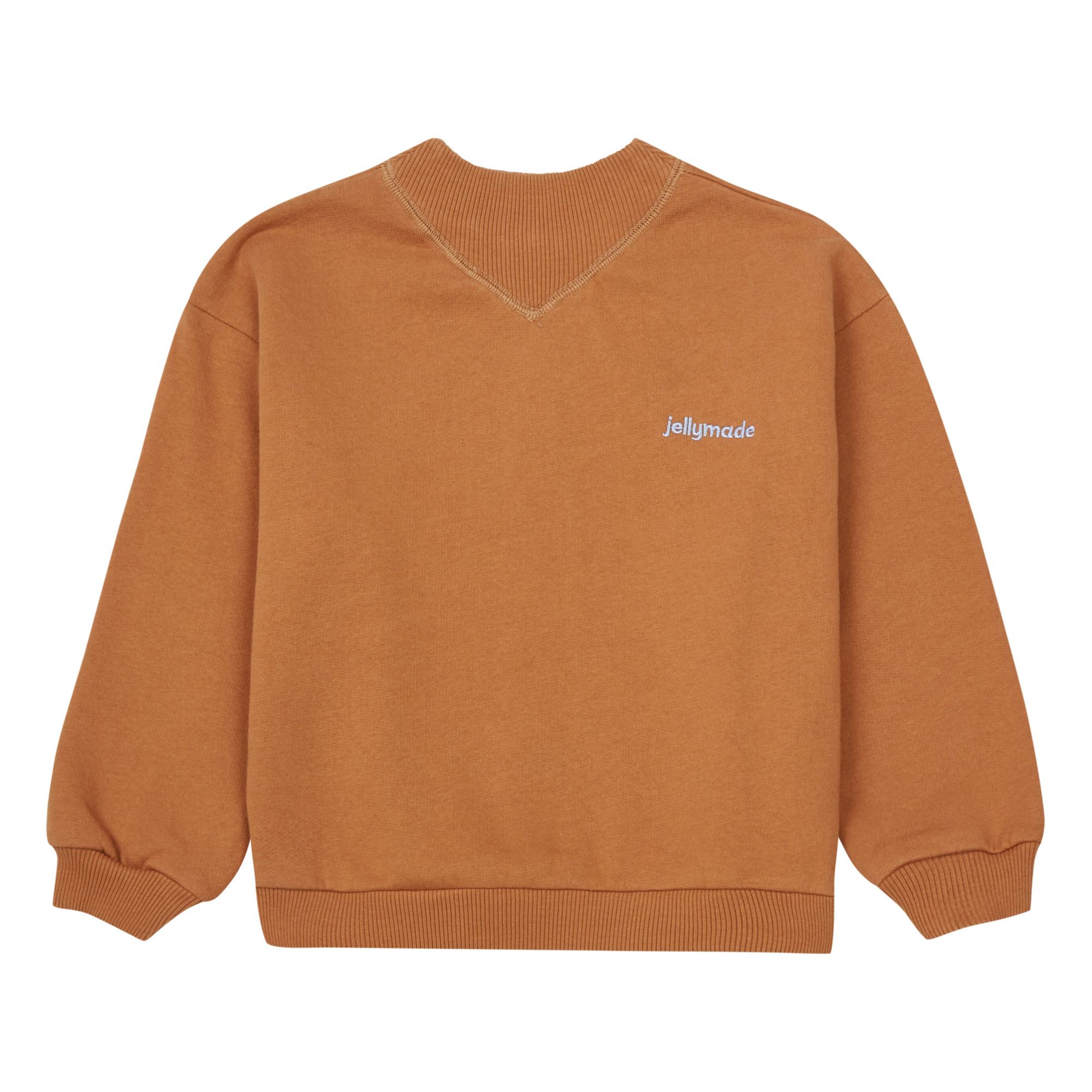 Jellymade - Sweat Coton Bio Joey - Fille - Rouille