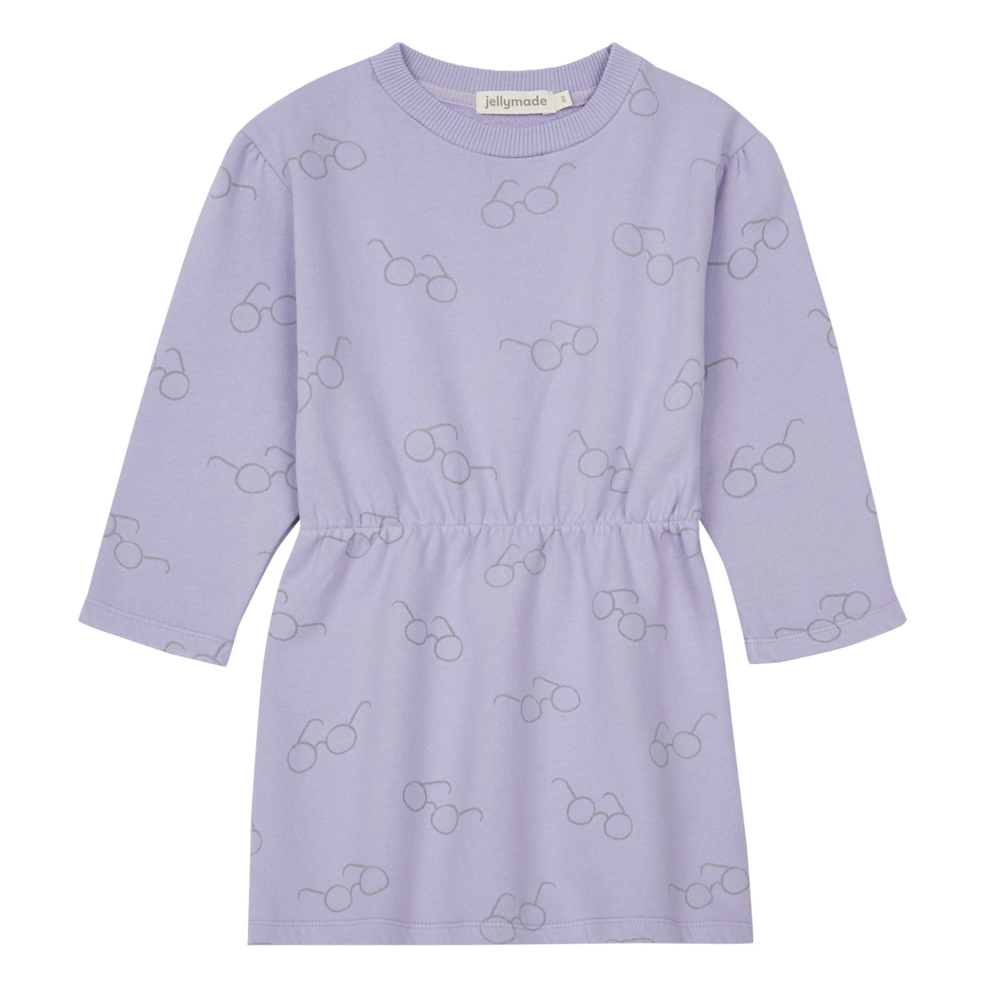 Jellymade - Robe Molleton Bio Benita - Fille - Parme