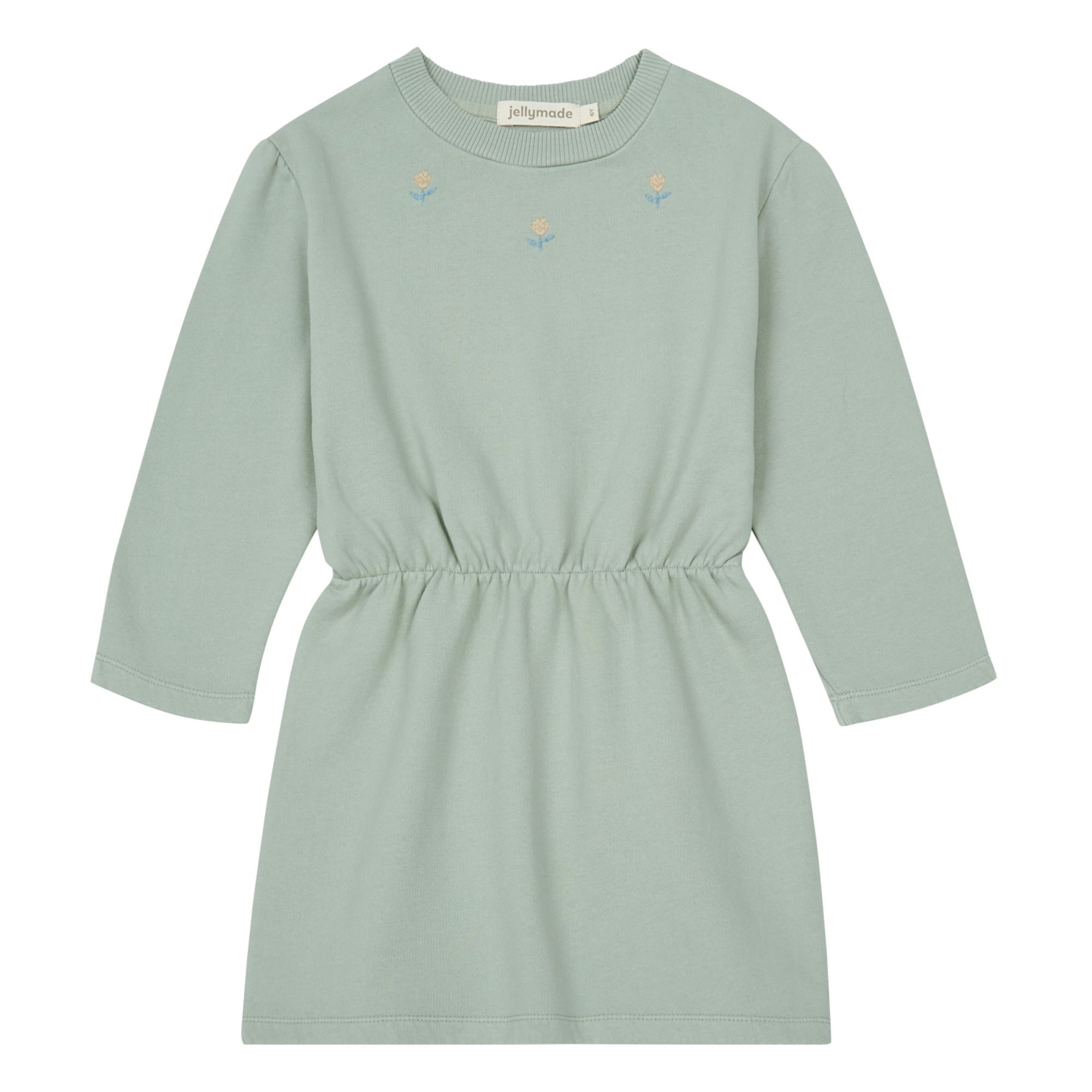 Jellymade - Robe Molleton Bio Benita - Fille - Vert d'eau