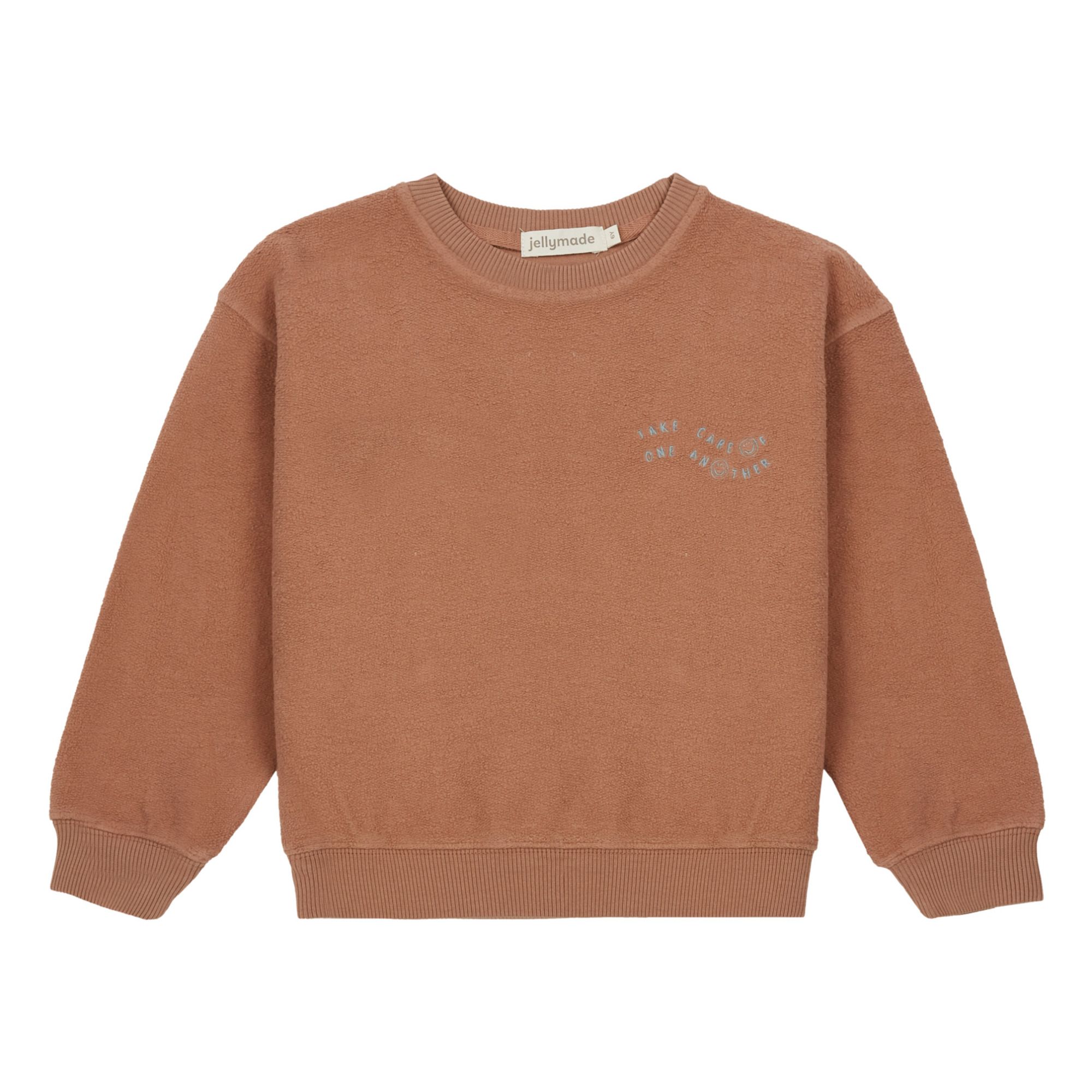 Jellymade - Sweat Coton Bio Andres - Fille - Terracotta