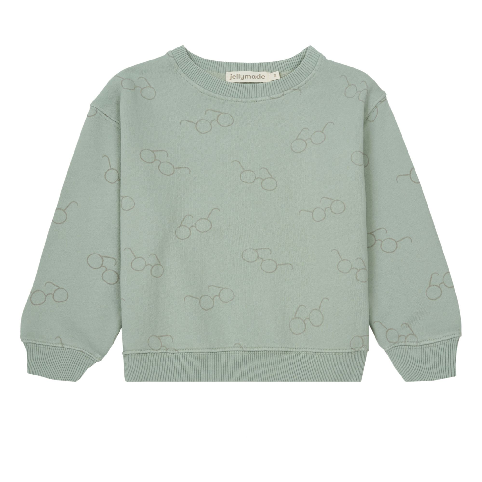 Jellymade - Sweat Coton Bio Andres - Fille - Vert d'eau