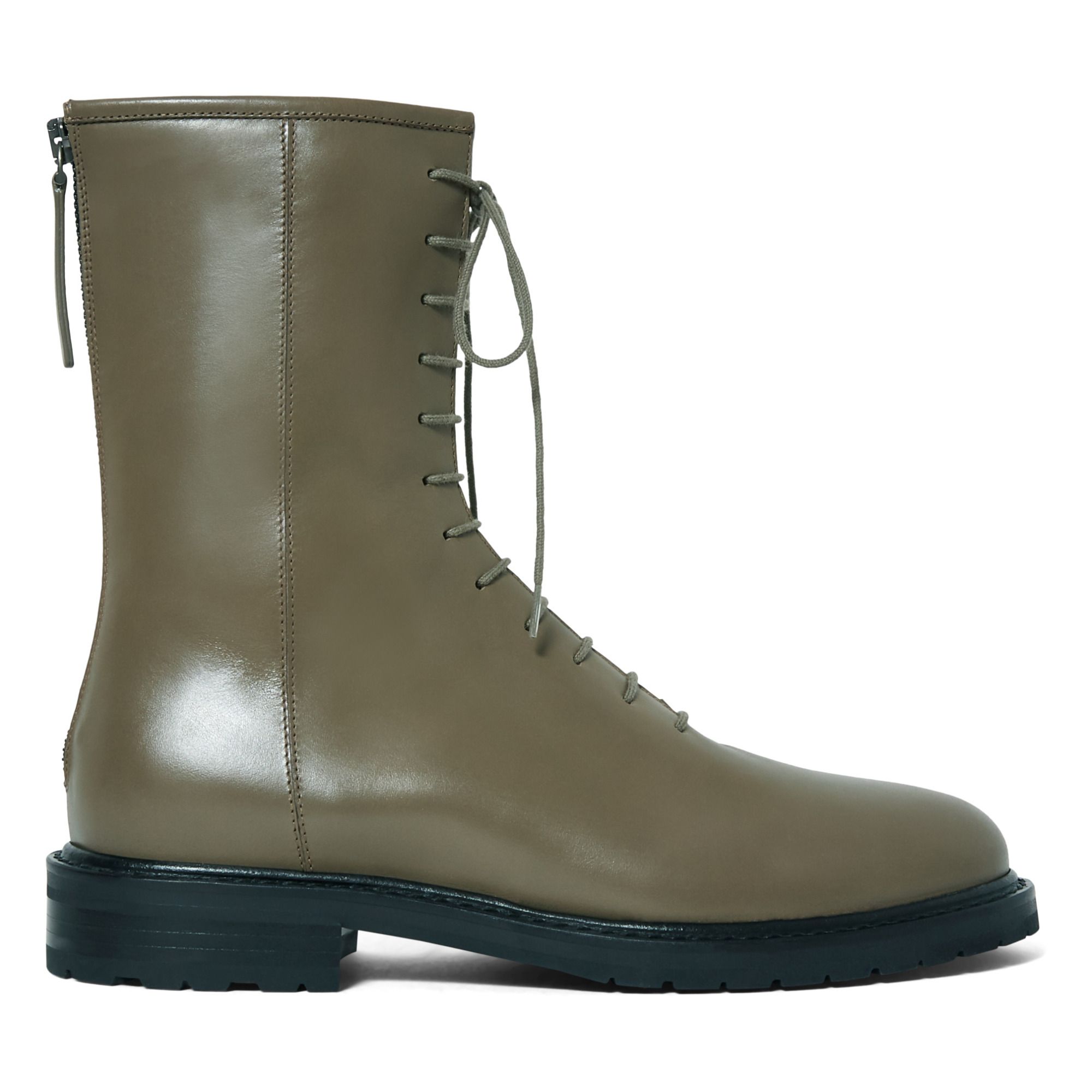 taupe combat boots for women