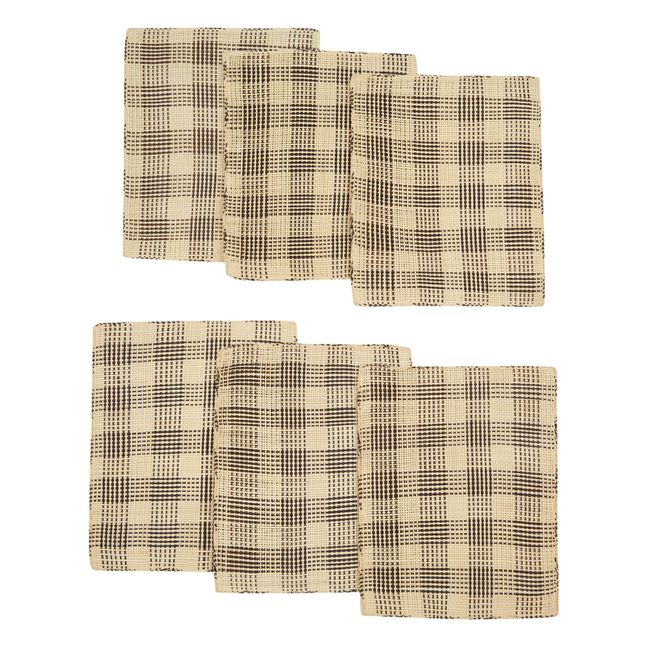 Manteles individuales Jipi - Set de 6 | Marrón