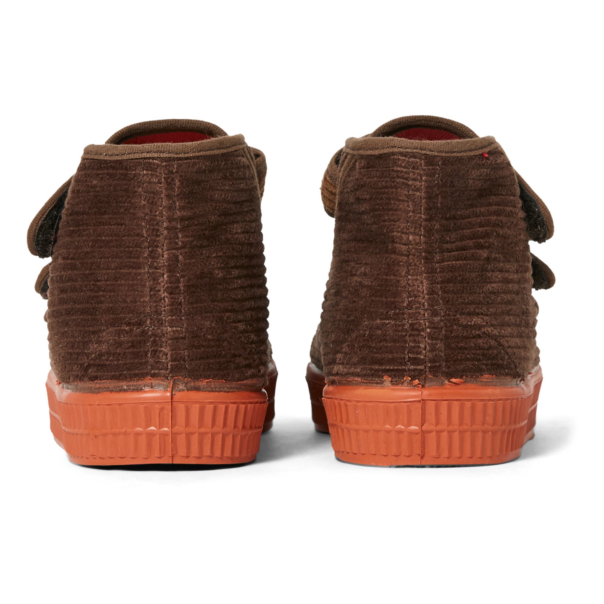 Star Dribble Corduroy Velcro Sneakers - Kids’ Collection Brown- Product image n°4