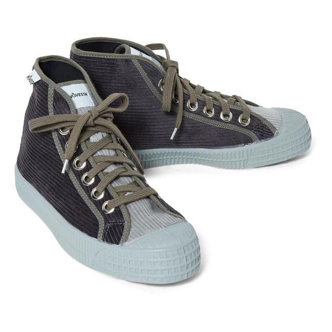 Star Dribble Corduroy Sneakers Gris Oscuro
