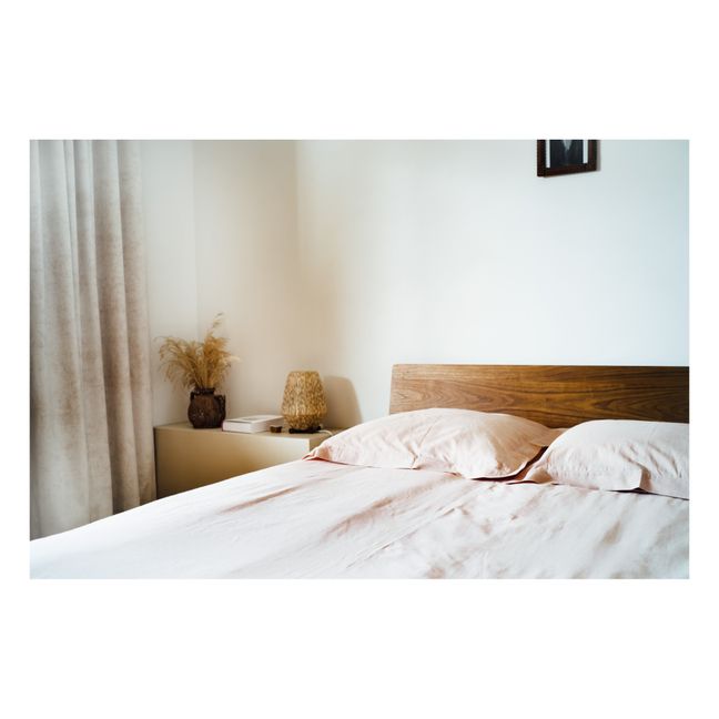 Bettdeckenbezug Grace handgewebte Baumwolle  | Rot