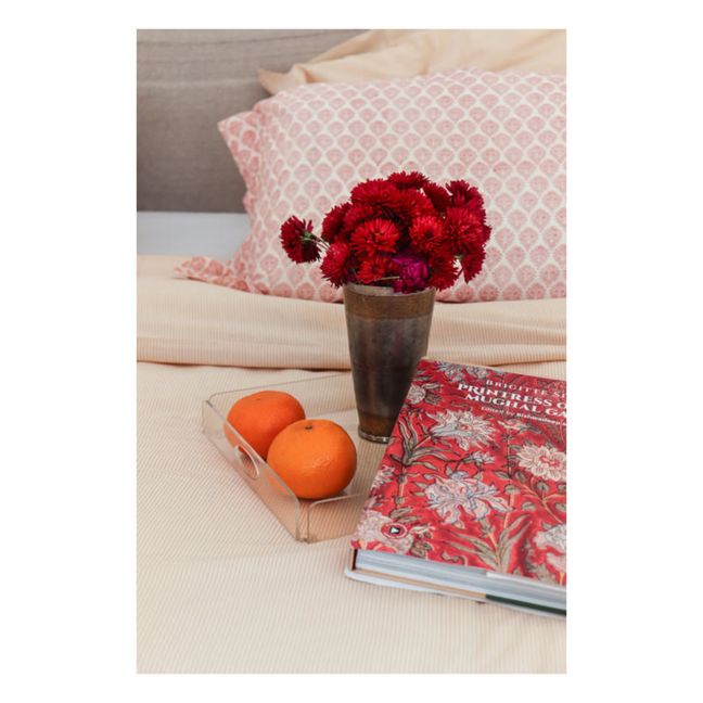 Bettdeckenbezug Lilly handgewebte Baumwolle  | Rot