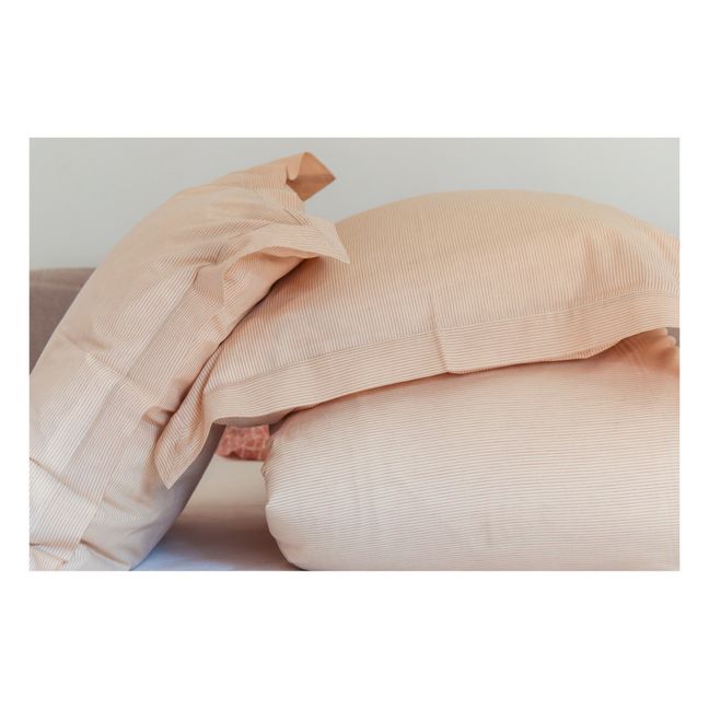Housse de couette Lilly en coton tissé main  | Rouge