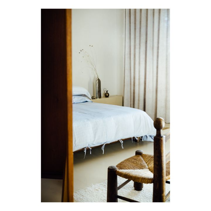 Bettdeckenbezug Paul handgewebte Baumwolle  | Hellblau- Produktbild Nr. 1