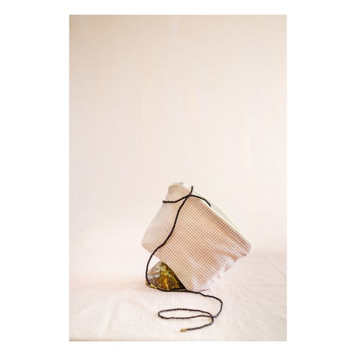 Paul Hand-Printed Toiletry Bag with Zip | Red- Product image n°3