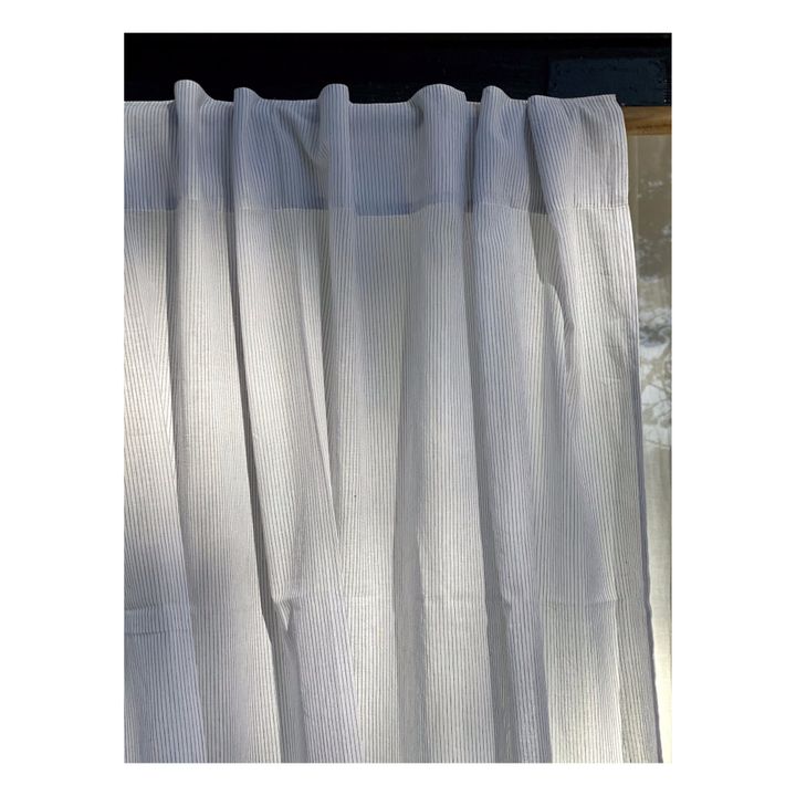 Pair of Jack Cotton Curtains | Light blue- Product image n°0