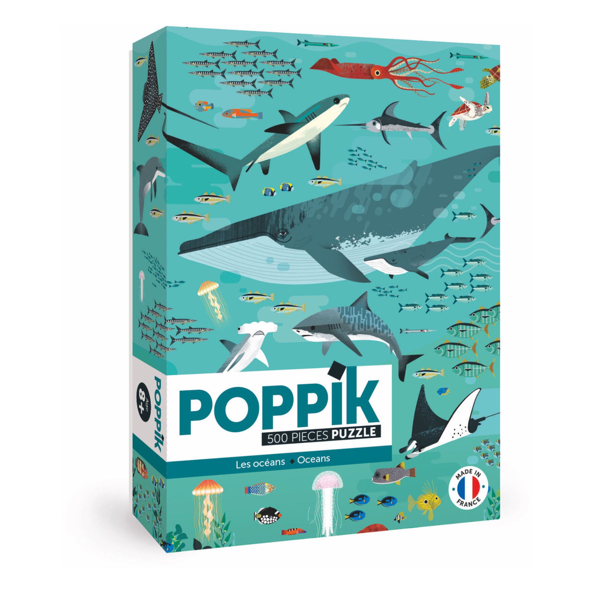 Poppik - Puzzle Océan - 500 pièces - Multicolore