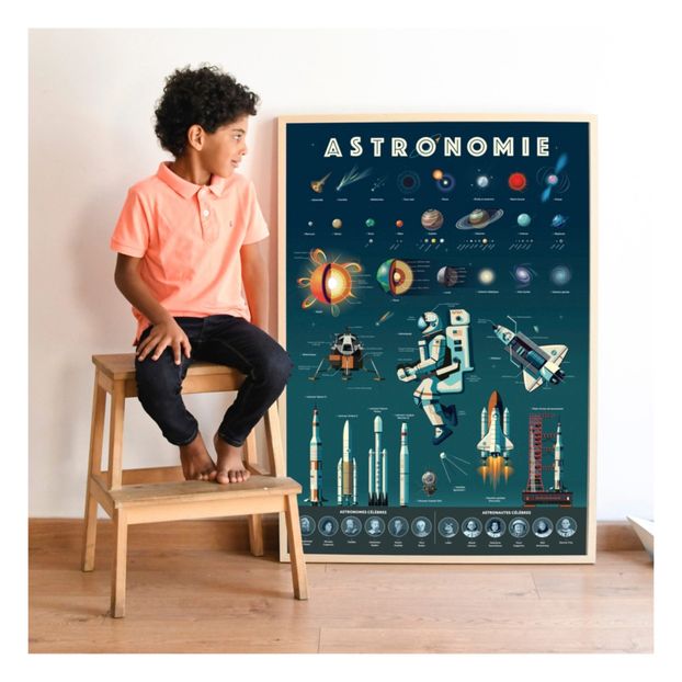 Poster Géant 40 Stickers Astronomie Multi-coloured (Poppik) - Couverture