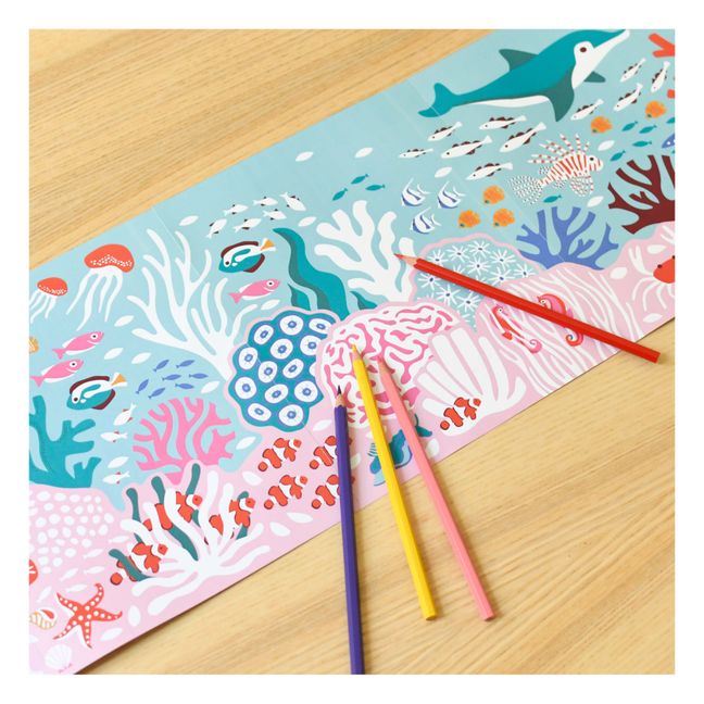 Coral Reef Colouring Poster