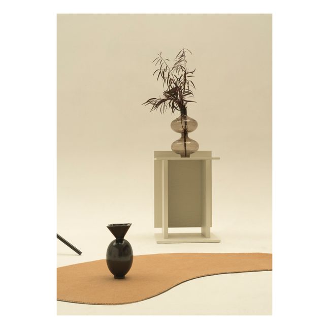Vase Von en argile émaillé Noir