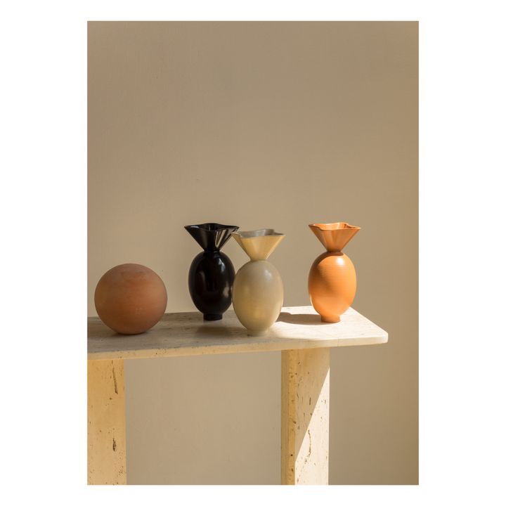 Vase Von aus glasiertem Ton | Terracotta- Produktbild Nr. 3