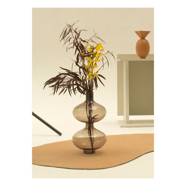 Smoked Borosilicate Vase | Brown