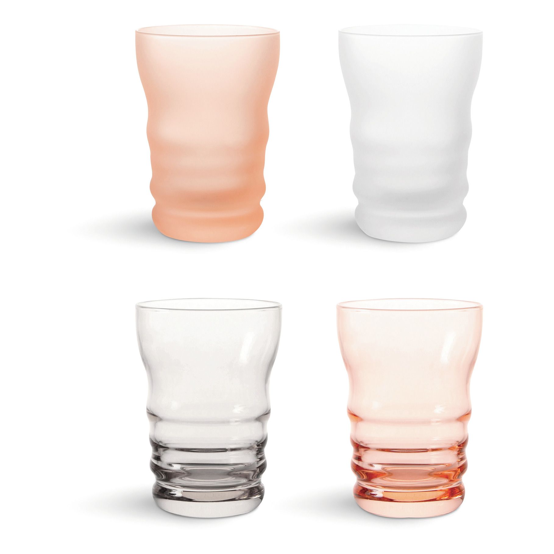 &Klevering - Verres Bubble - Set de 4 - Multicolore