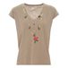 Tonton Rose Organic Cotton T-shirt Taupe brown- Miniature produit n°0
