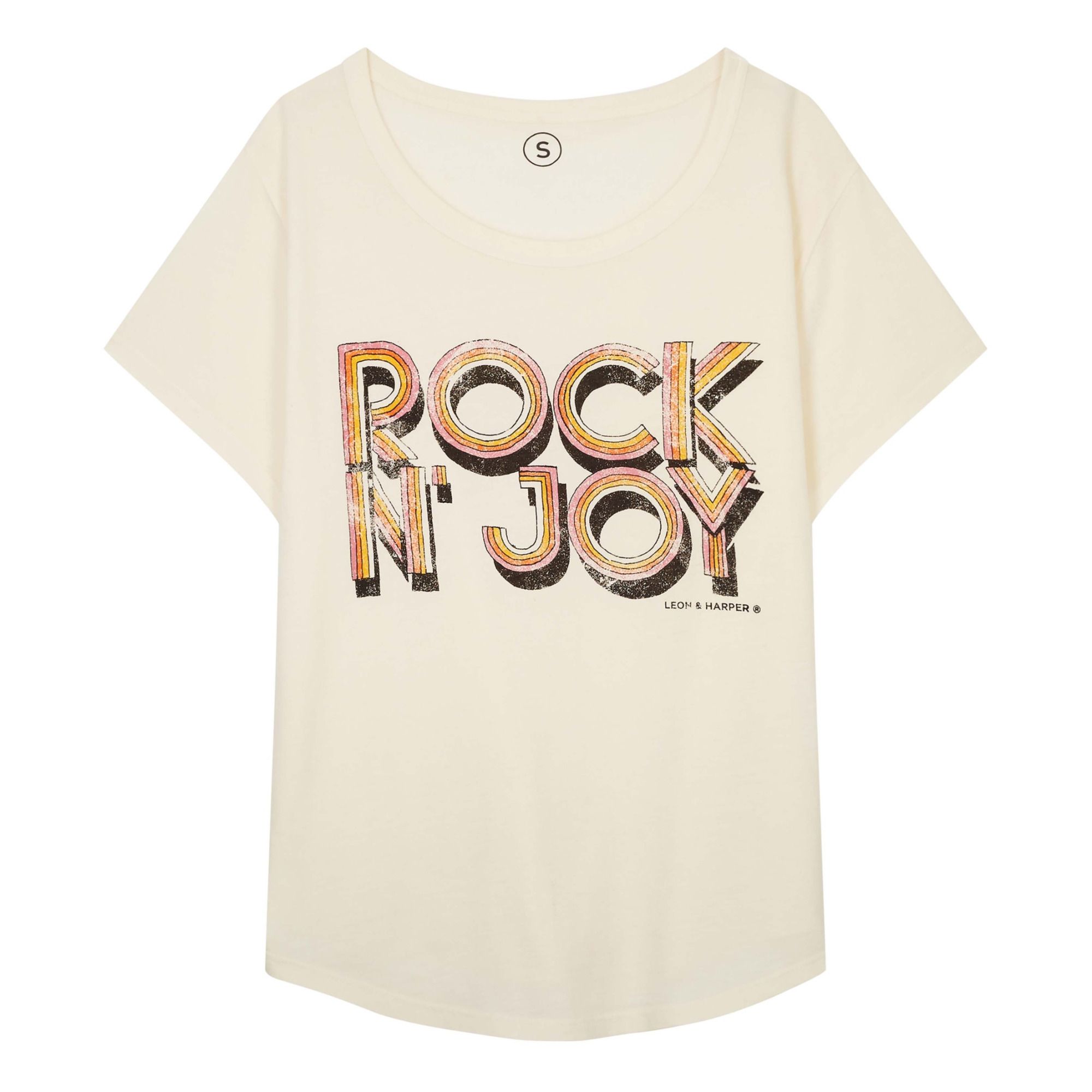 Leon & Harper - T-shirt Toro Joy Coton Bio - Femme - Ecru