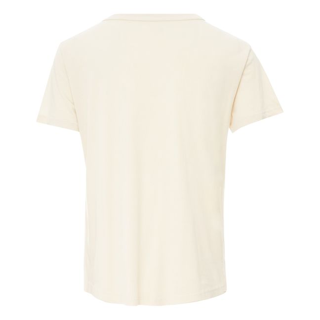 T-shirt, modello: Toro Star, in cotone bio Blanc/Écru