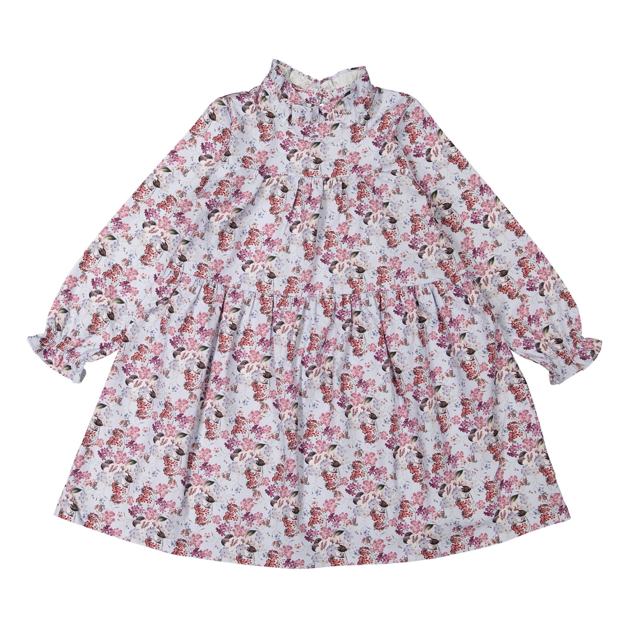 Petite Lucette - Robe Coton Bio Elisabeth - Fille - Bleu ciel