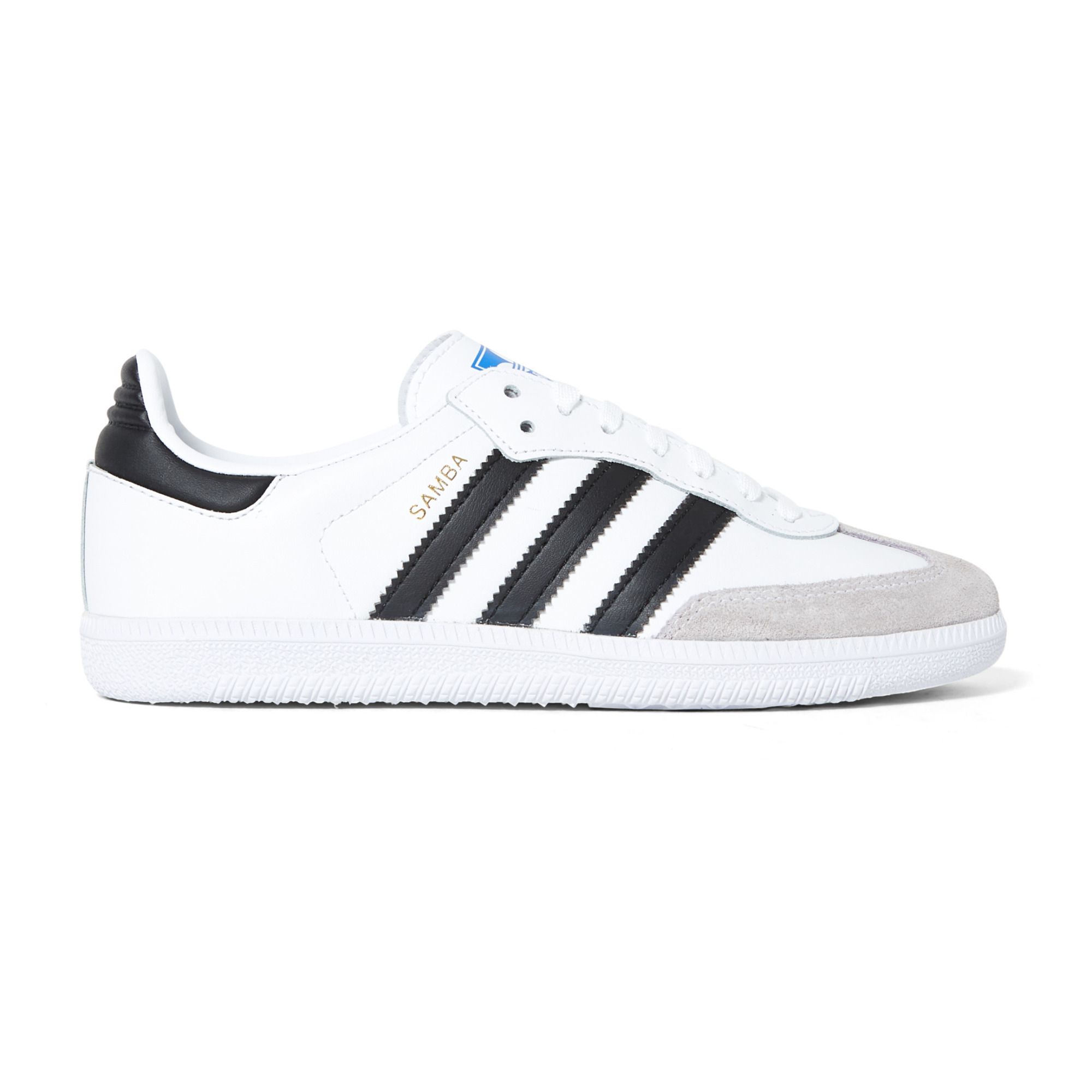 Adidas - Baskets Cuir Lacets Elastiques Samba - Fille - Blanc