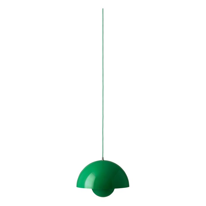 VP7 Flowerpot Pendant Lamp - Verner Panton | Green- Product image n°0