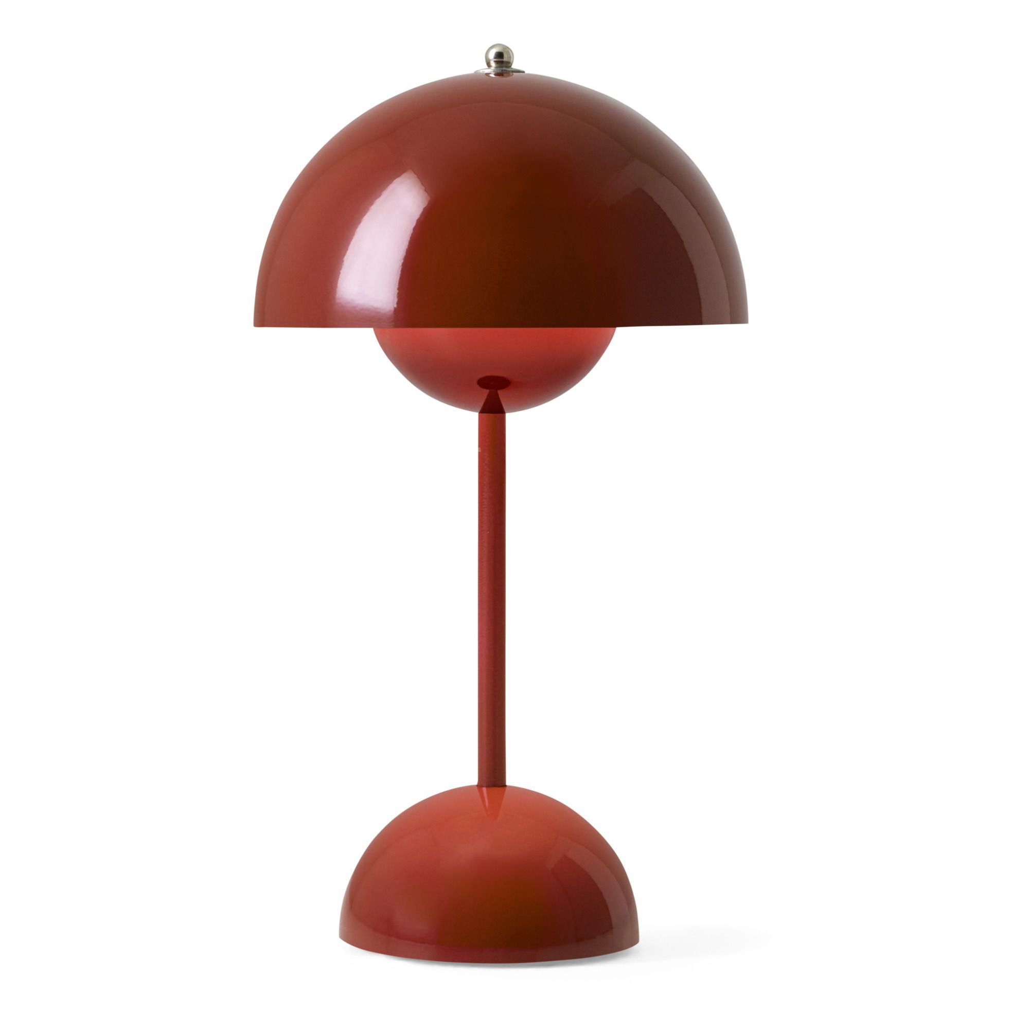 & Tradition - Lampe à poser portative Flowerpot VP9 - Rouge foncé