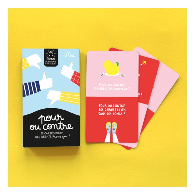 Juego de cartas - Pour ou contre? (¿A favor o en contra?)