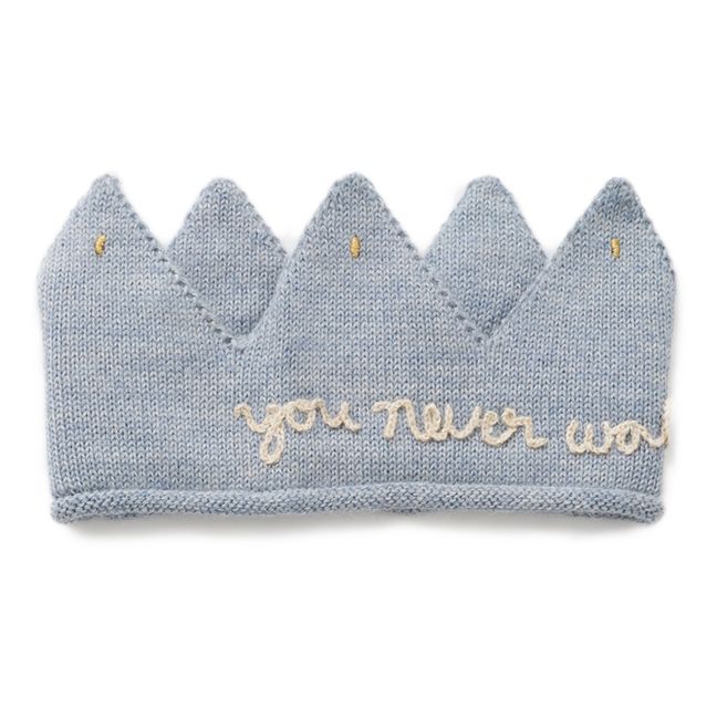 Corona Never walk alone de alpaca | Azul Cielo