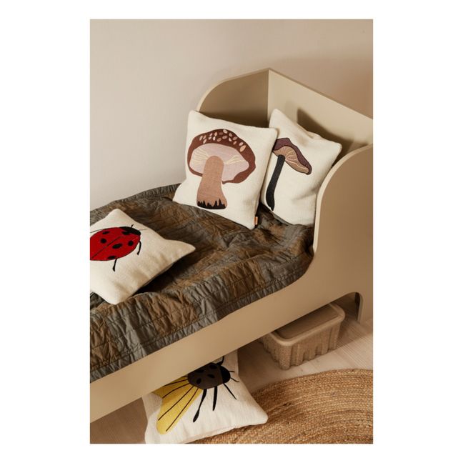 Coussin brodé Champignon