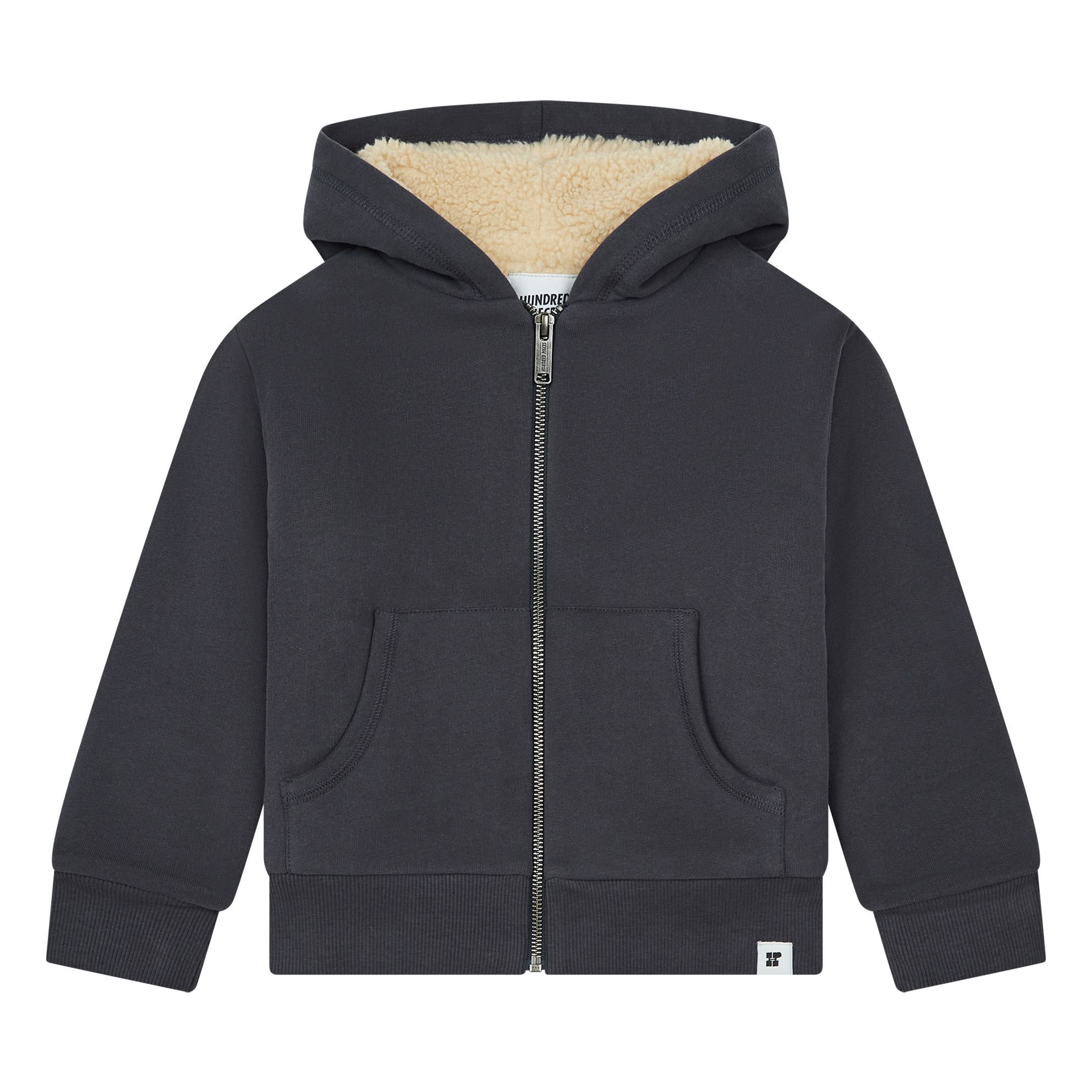 Hundred Pieces - Sweat Zippé Coton Bio - Garçon - Noir