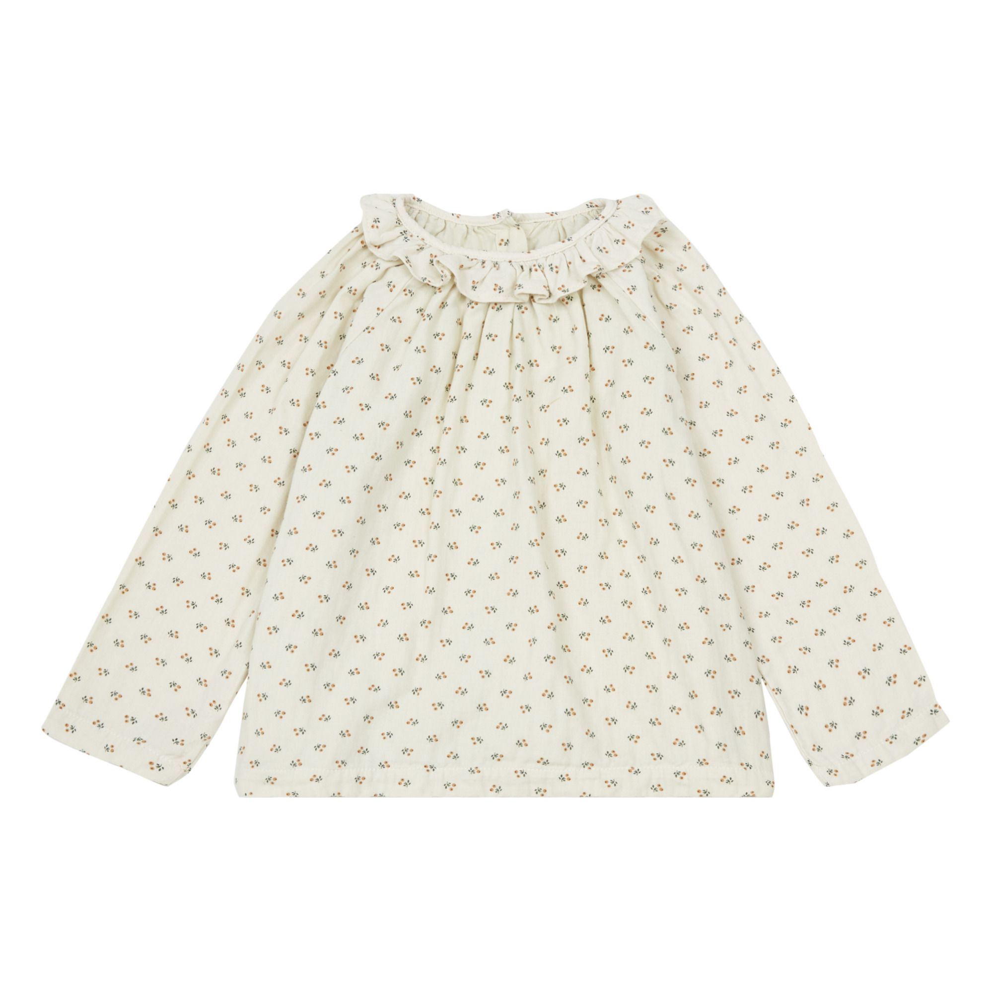 Poudre Organic - Blouse Double Gaze Coton Charme - Fille - Blanc