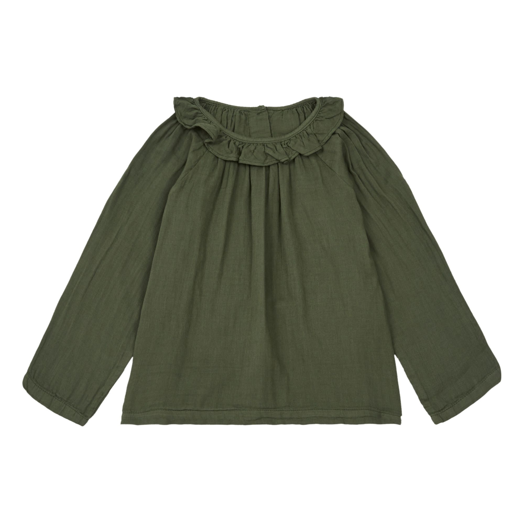 Poudre Organic - Blouse Double Gaze Coton Charme - Fille - Vert