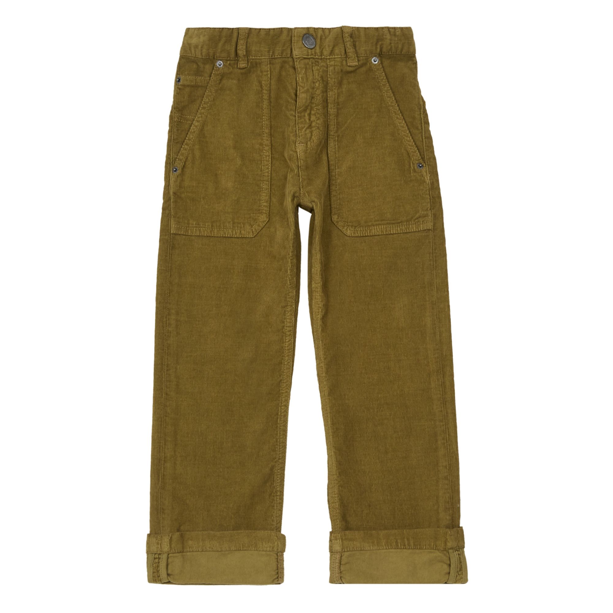 Bonpoint - Pantalon Velours Malone - Garçon - Vert kaki