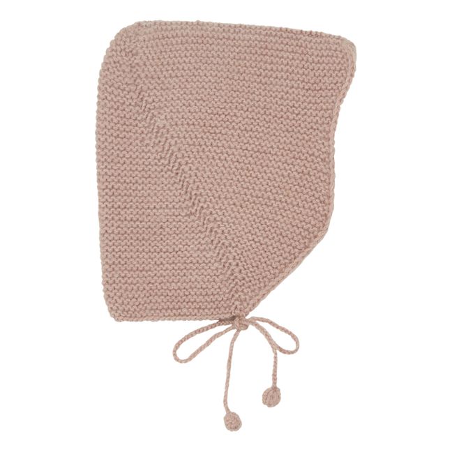 Woollen Hand Knit Bonnet Rosa