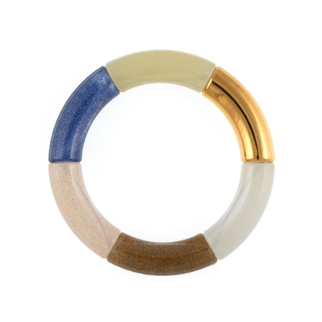 Tessa Gold-plated Resin Bracelet - Exclusive Kyoto Tango x Smallable - Blu
