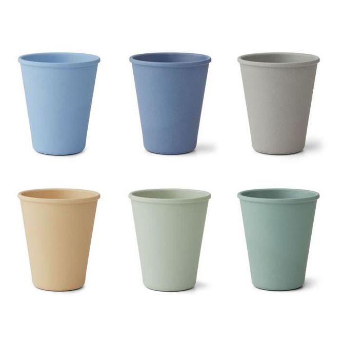 Liewood - Gobelets Carter en PLA - Set de 6 - Vert