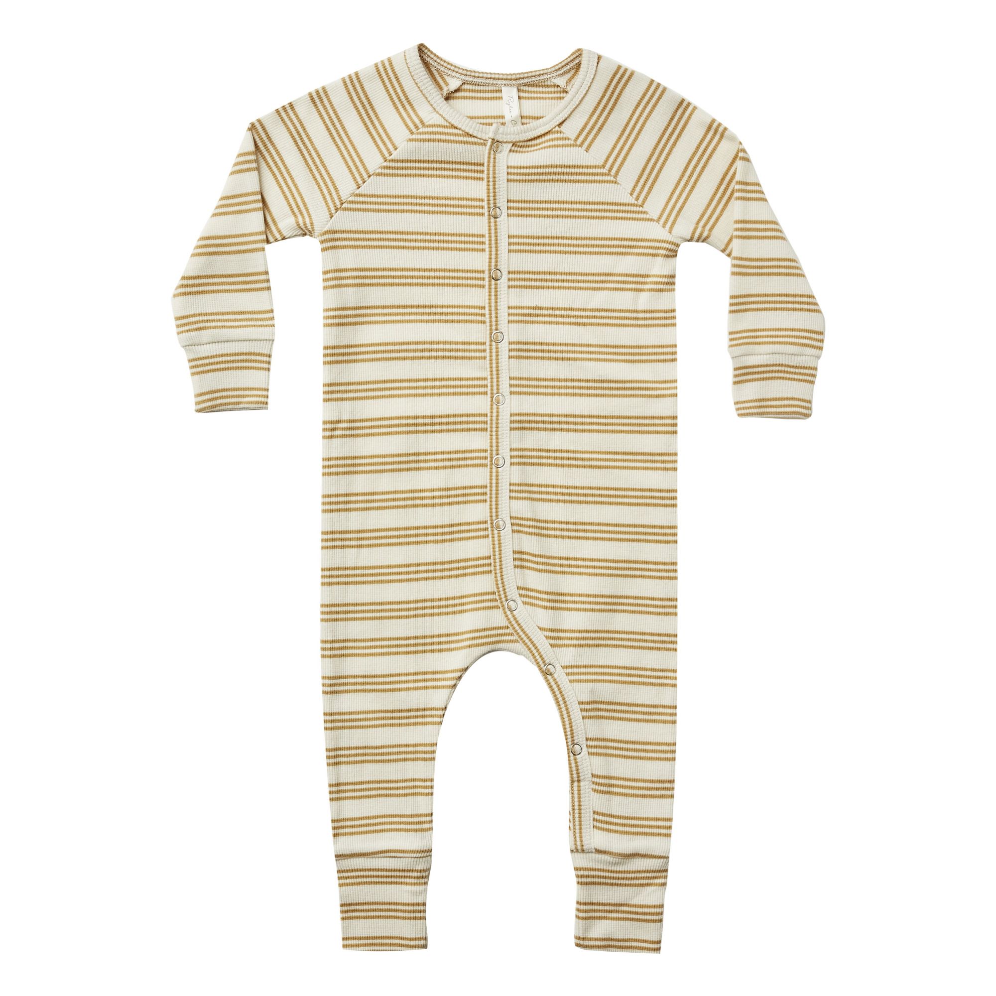 Pyjama Rayé Coton Bio Ecru- Image produit n°0