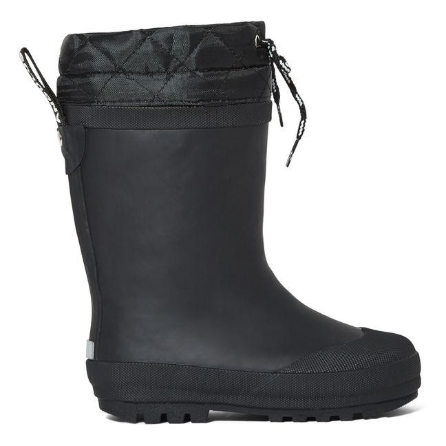 Lined Rain Boots Negro
