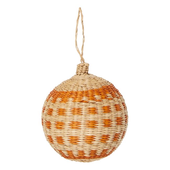 Bola de Navidad de ratán Jipi