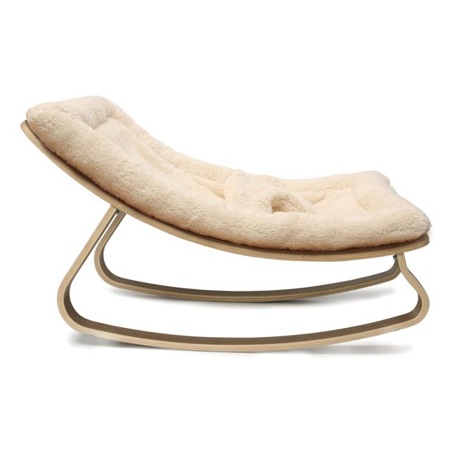 Levo Walnut Baby Bouncer | Crudo
