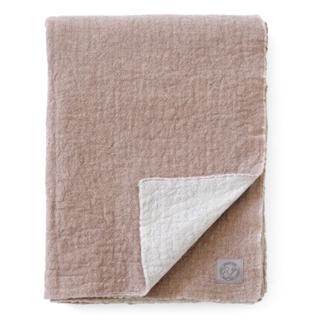 Plaid collect en laine merino | Beige