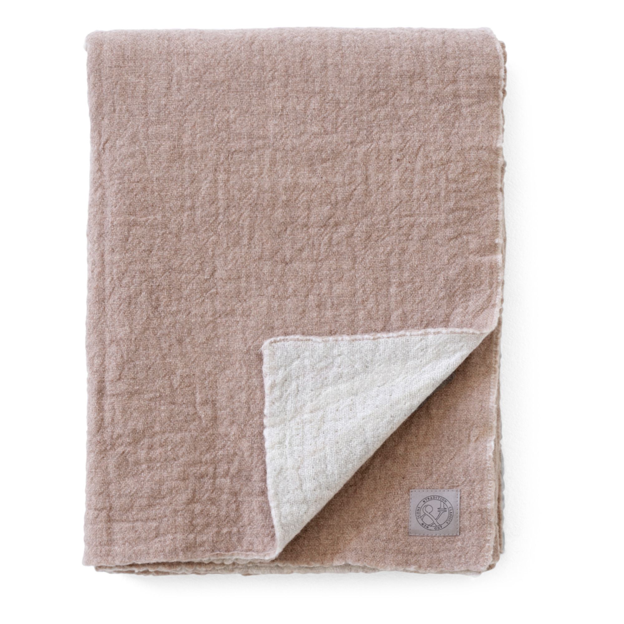 & Tradition - Plaid collect en laine merino - Beige