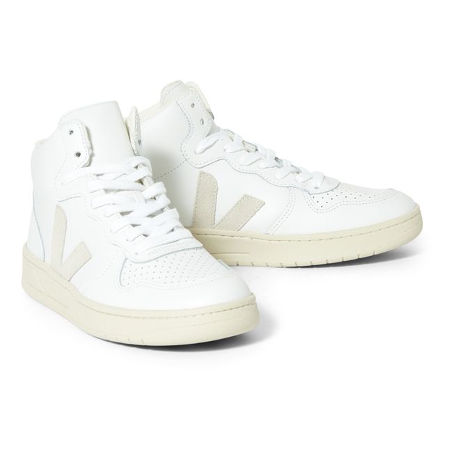 Hohe geschnürte Sneakers V-15 - Damenkollektion  | Weiß