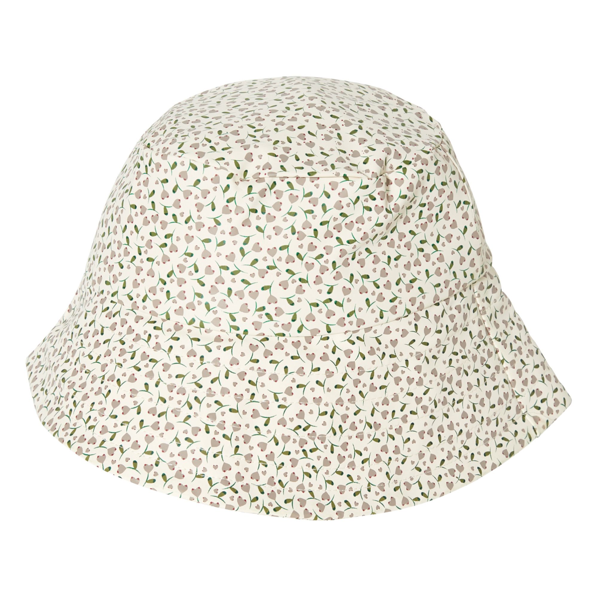 Chapeau de Pluie Fleuri Crème- Image produit n°1