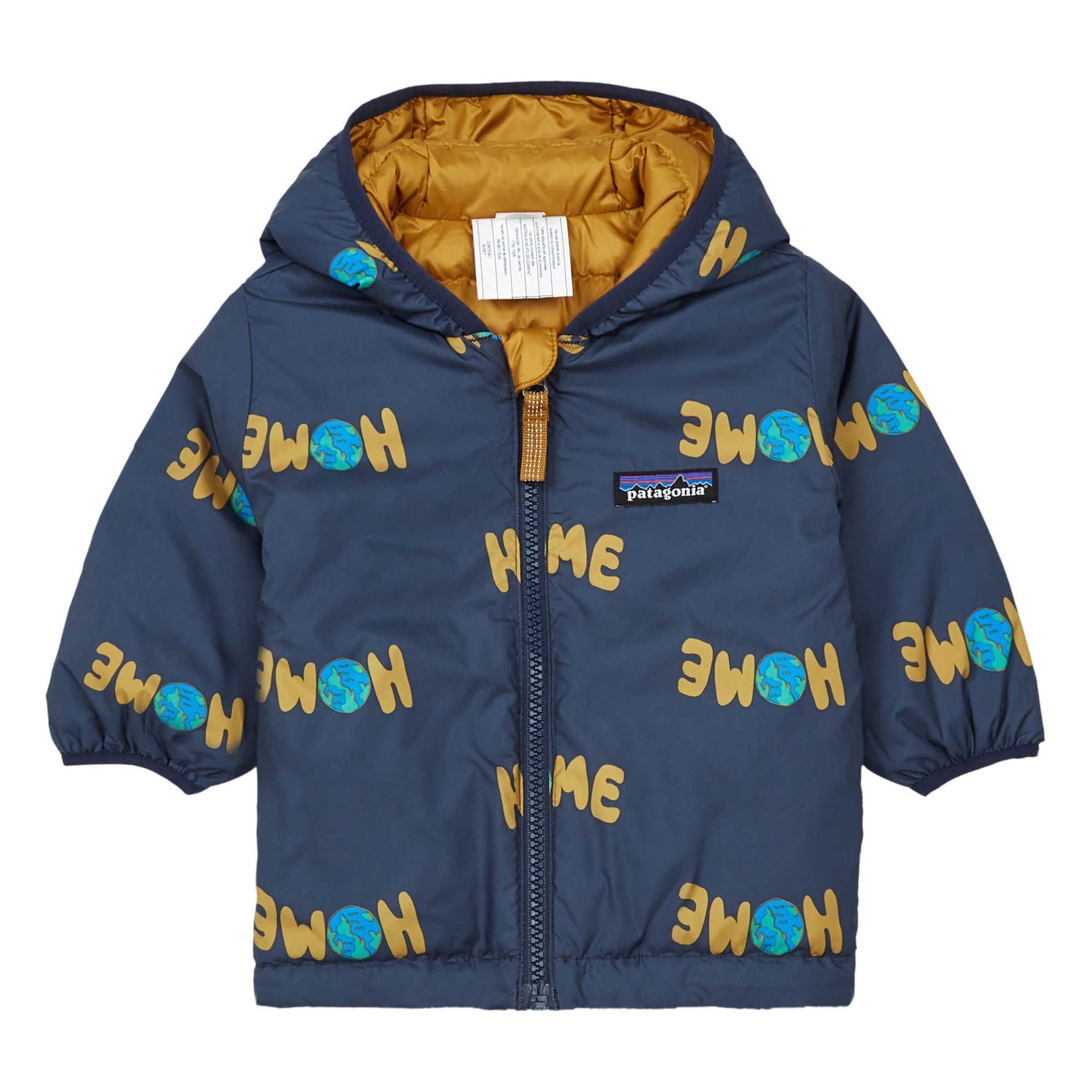 Patagonia - Hoodie Zippé Réversible Recyclé - Fille - Bleu marine