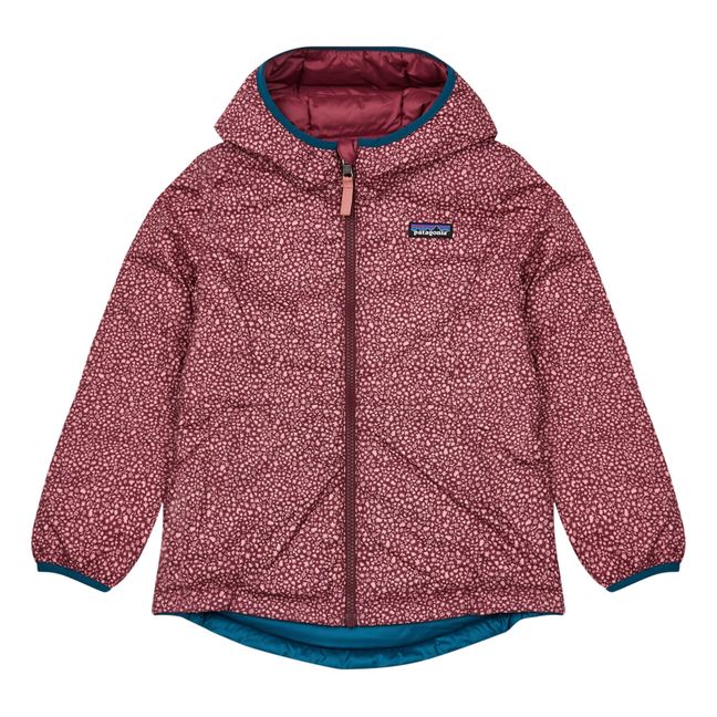 Recycled Polyester Reversible Down Jacket Burgundy