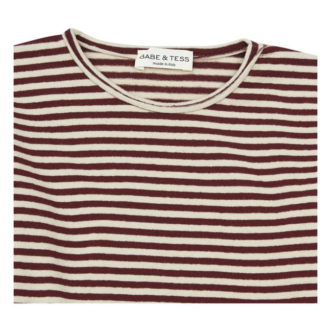 Striped T-shirt Burgundy